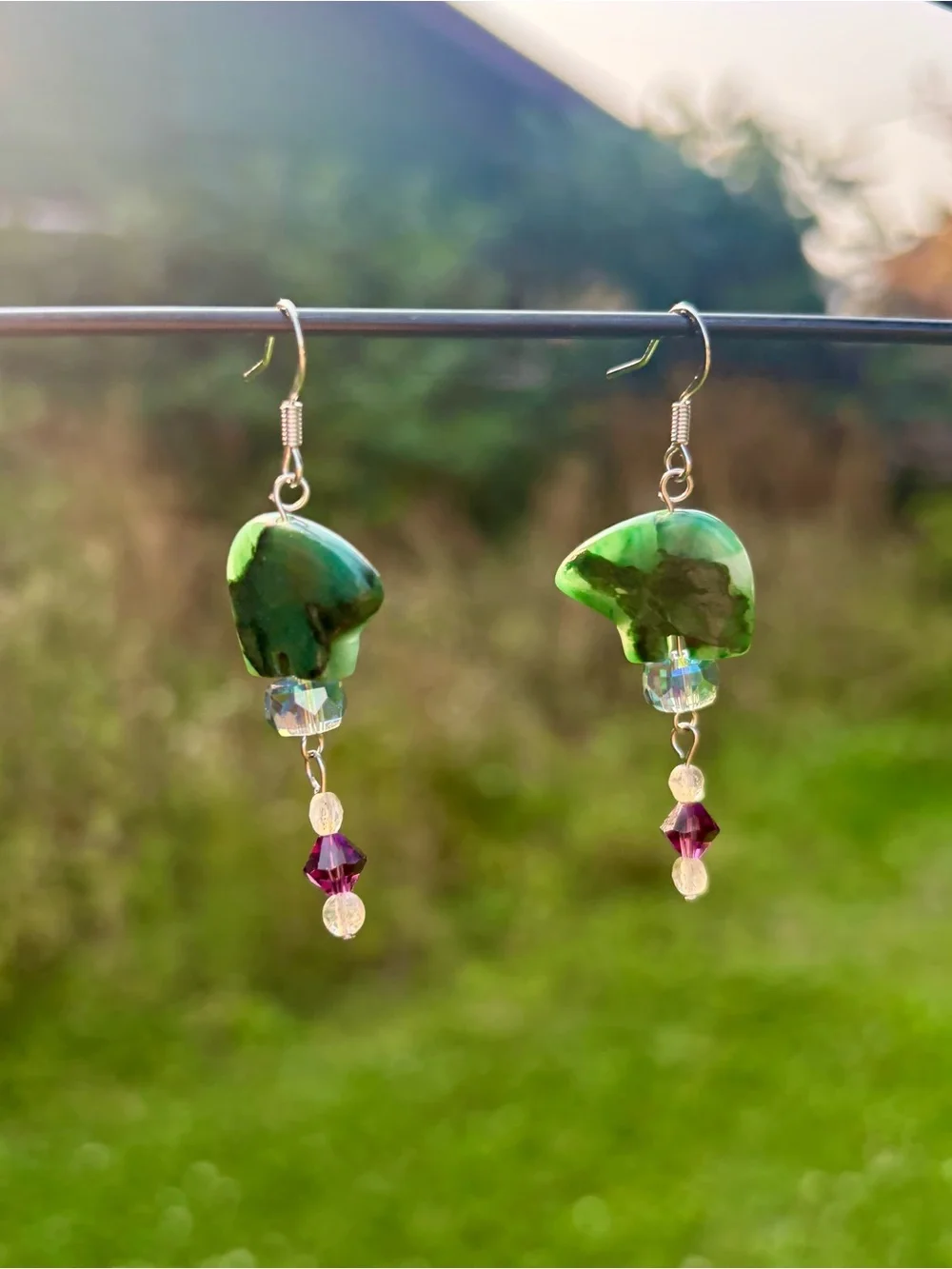 Handcrafted, fetish bear earrings. - Picture 8 of 11